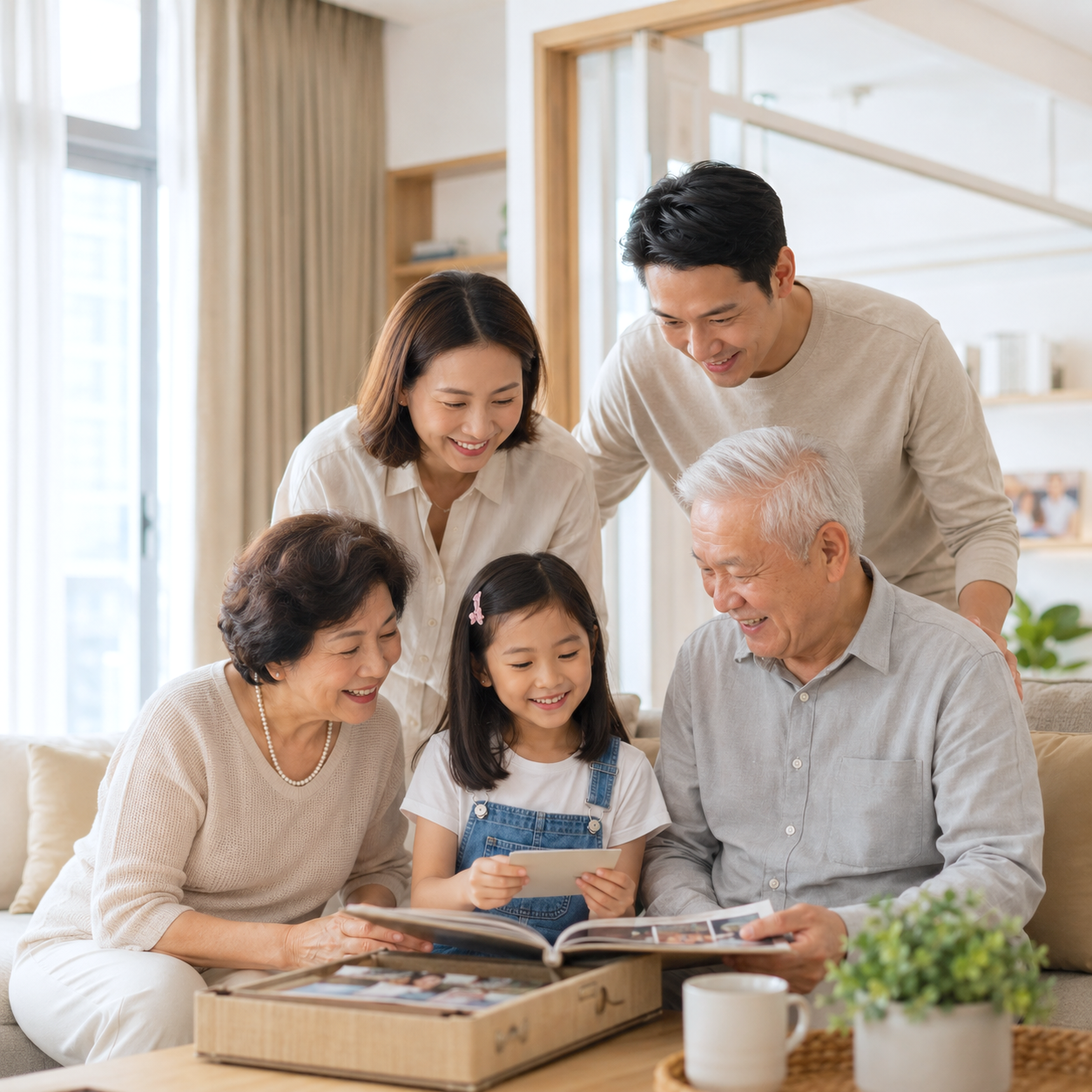 Family preserving memories together through sustainable planning